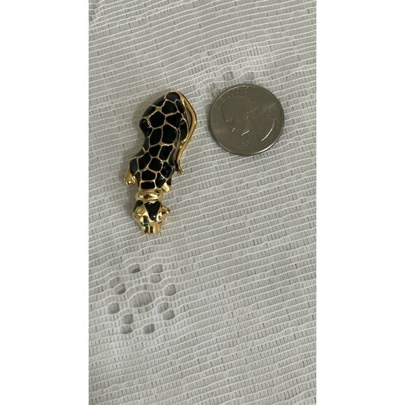 VTG Gale Hayman Enameled Leopard Brooch - Picture 6 of 6